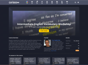 intermediate vocabulary course
