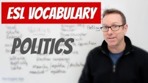 English vocabulary lesson about politics