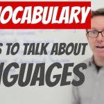 English words to talk about LANGUAGES