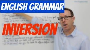 English grammar Inversion