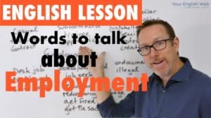 english words employment