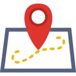 arrive, reach, get to