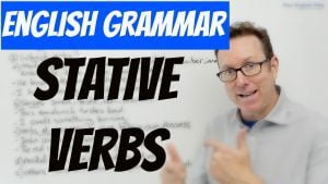 using stative verbs in English