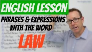 English expressions with LAW