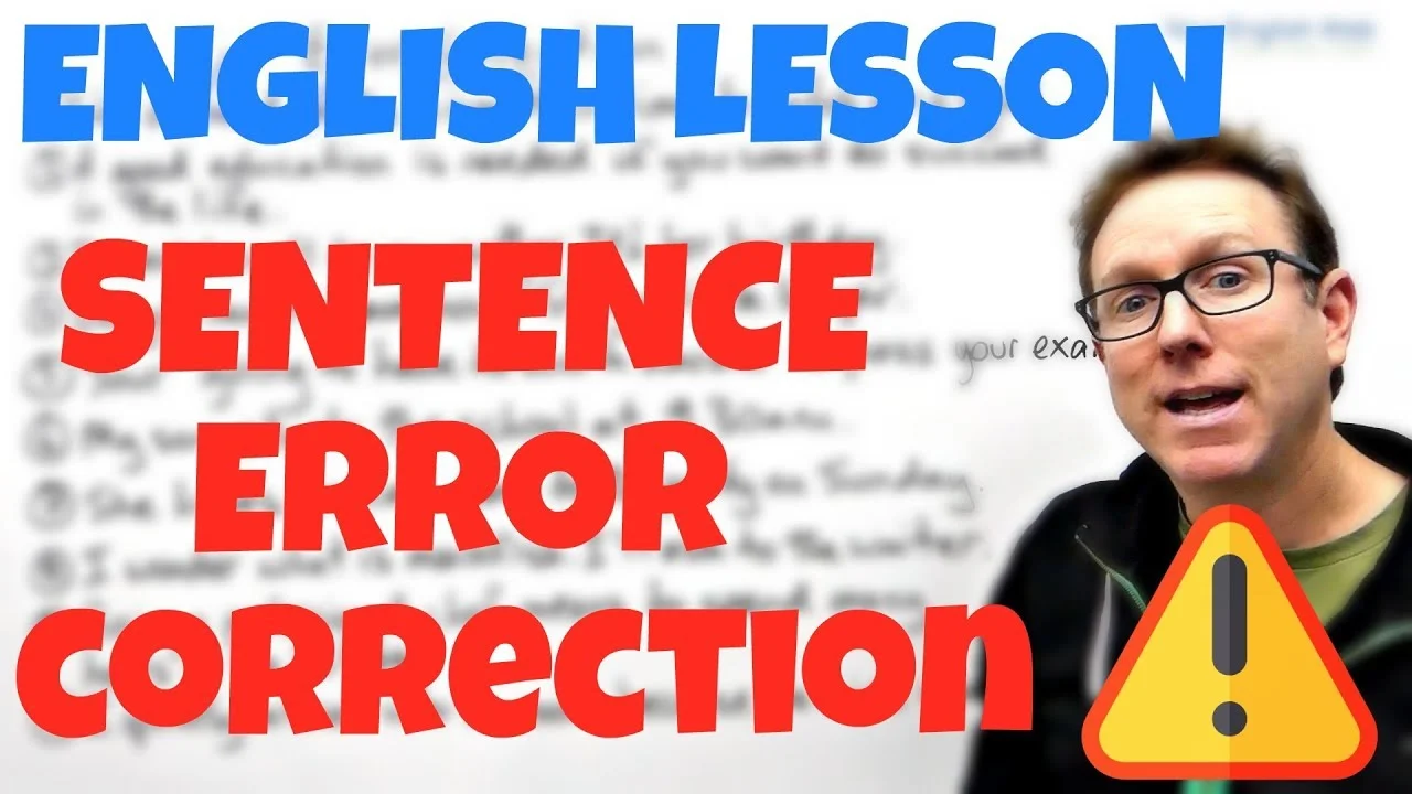 english sentence correction